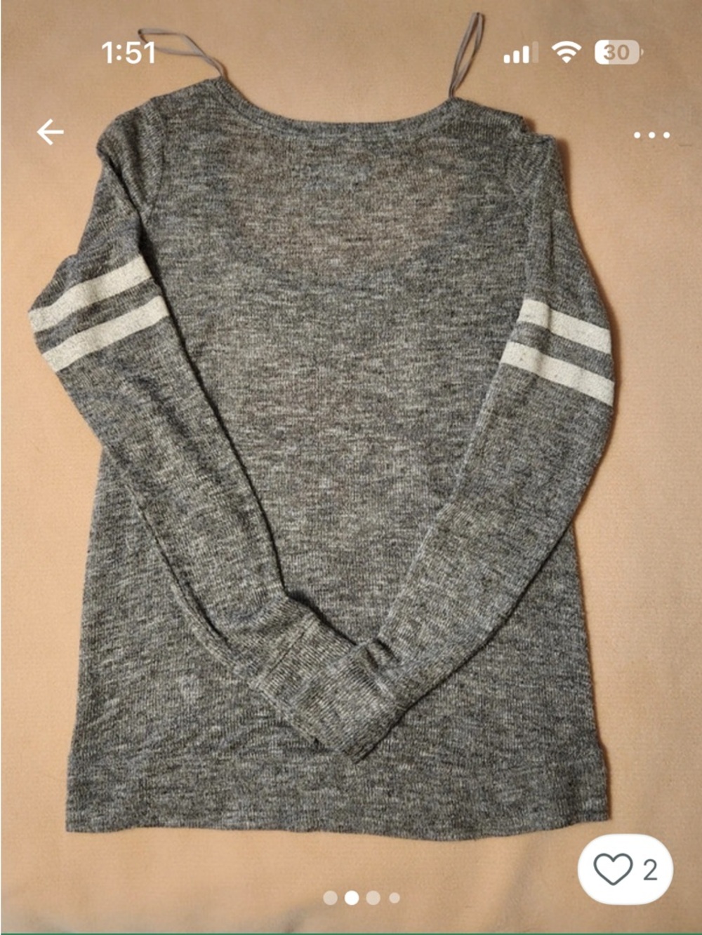 Bethany Mota Gray Fox Sweater 🦊 Glasses Graphic Lightweight Cute Whimsical - Picture 2 of 4